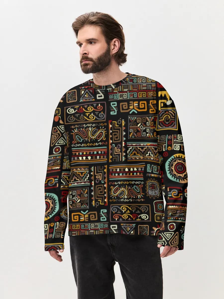 Aztec Tribal Geometric Motifs