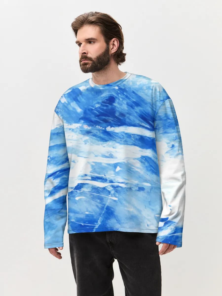 Men's oversized cotton long sleeve