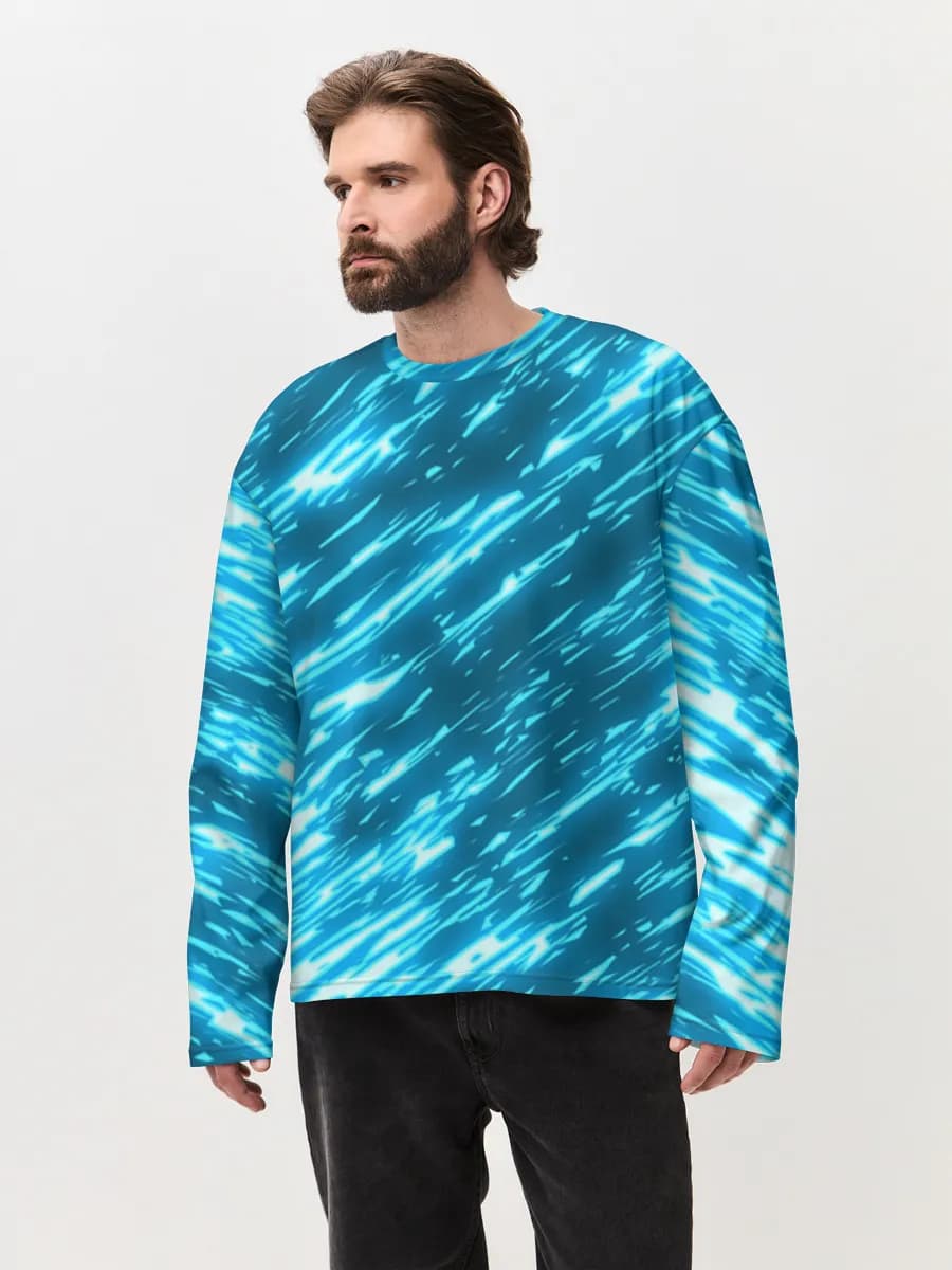 Men's oversized cotton long sleeve