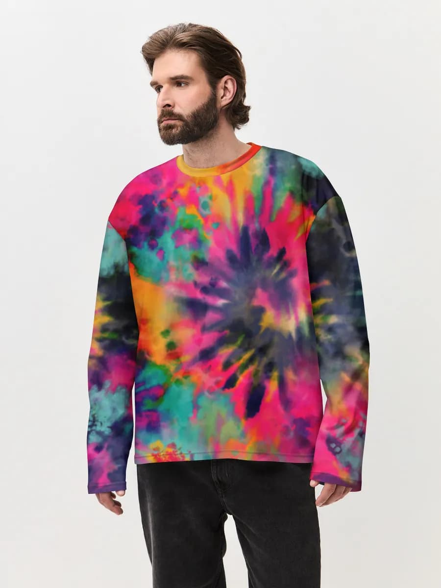 Men's oversized cotton long sleeve
