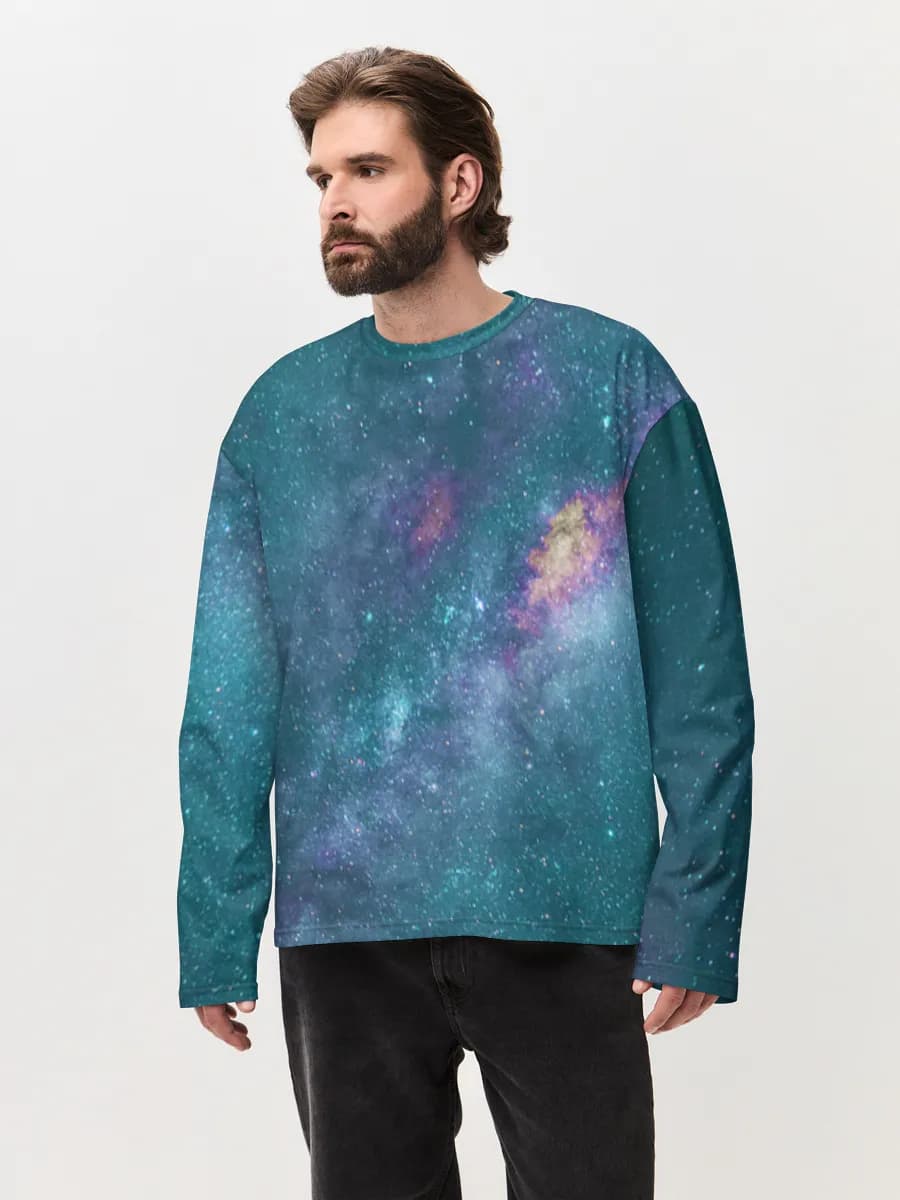 Men's oversized cotton long sleeve
