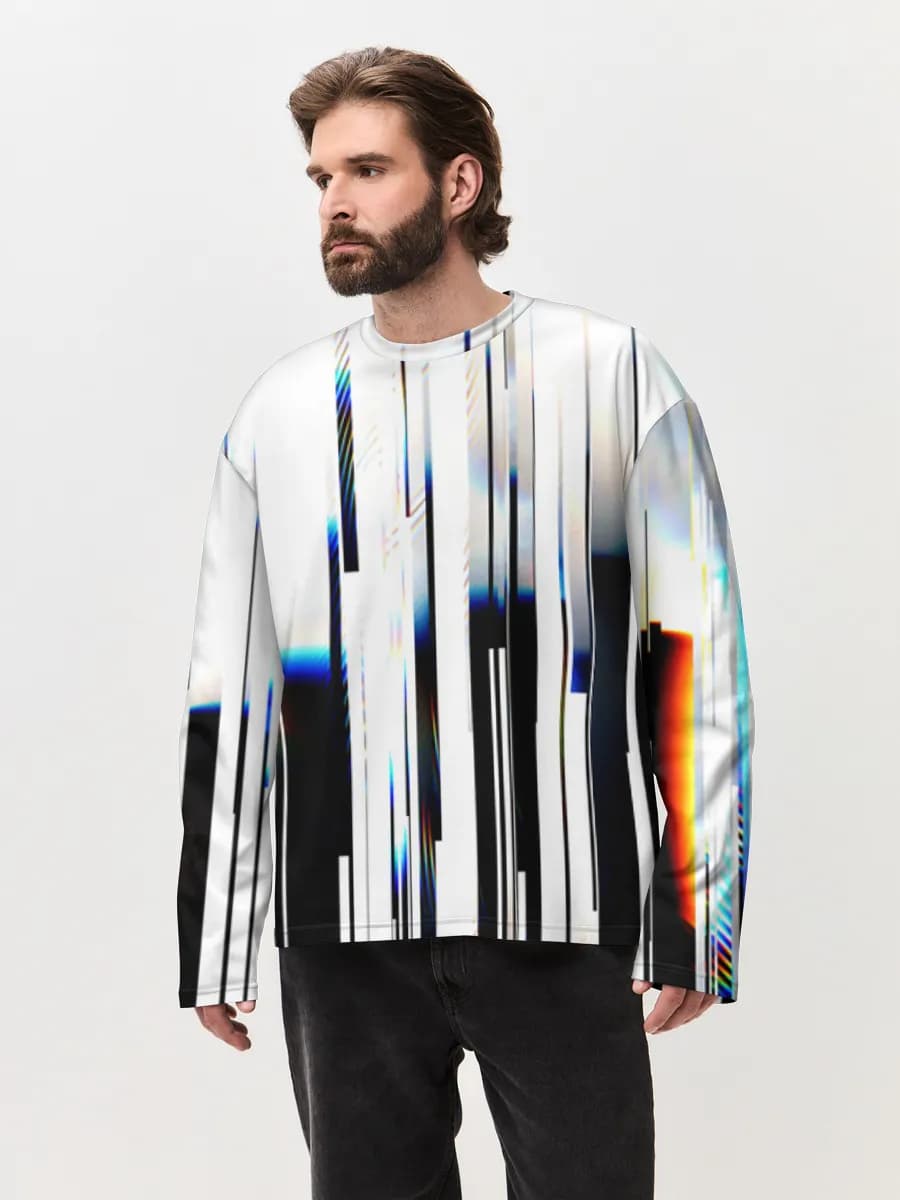 Men's oversized cotton long sleeve