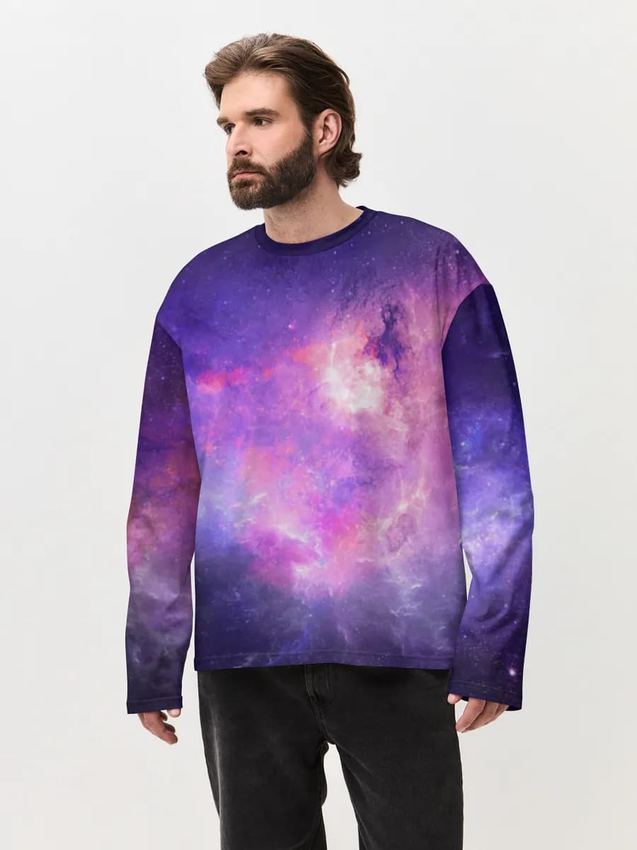 Men's oversized cotton long sleeve