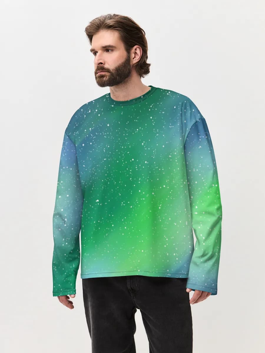 Men's oversized cotton long sleeve