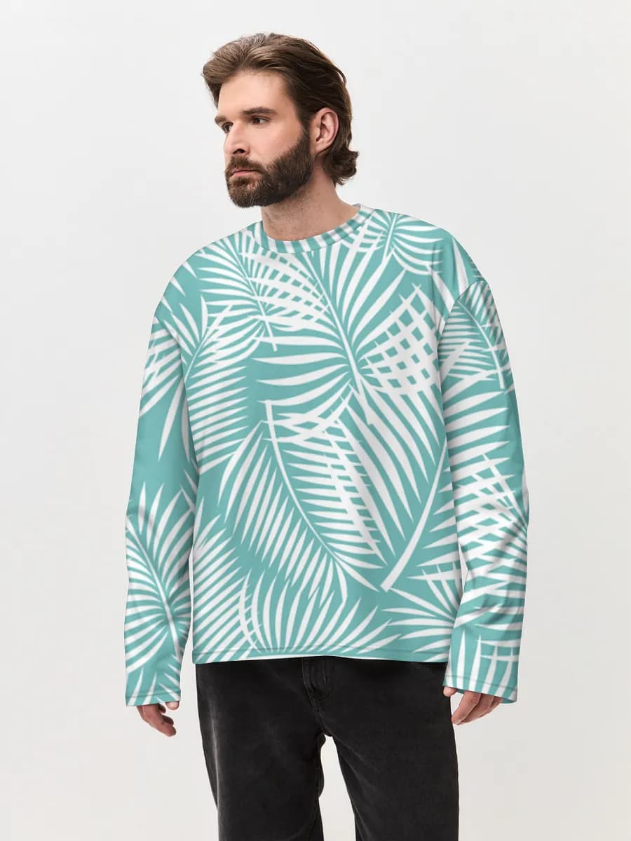 Men's oversized cotton long sleeve