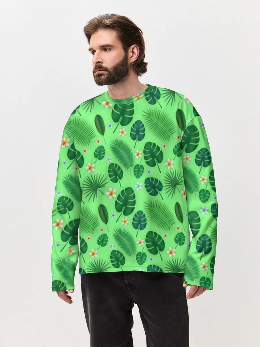 Men's oversized cotton long sleeve