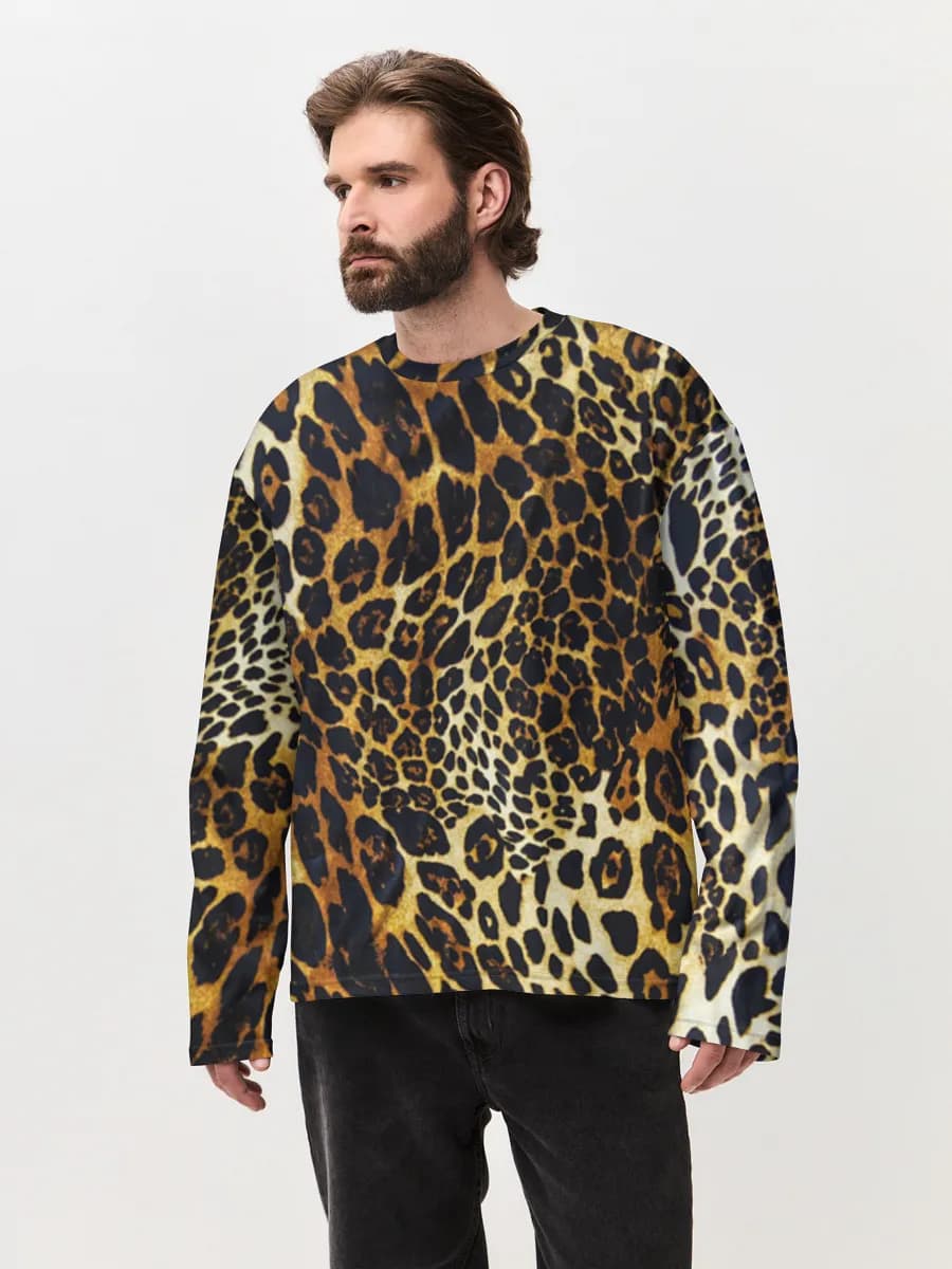 Men's oversized cotton long sleeve