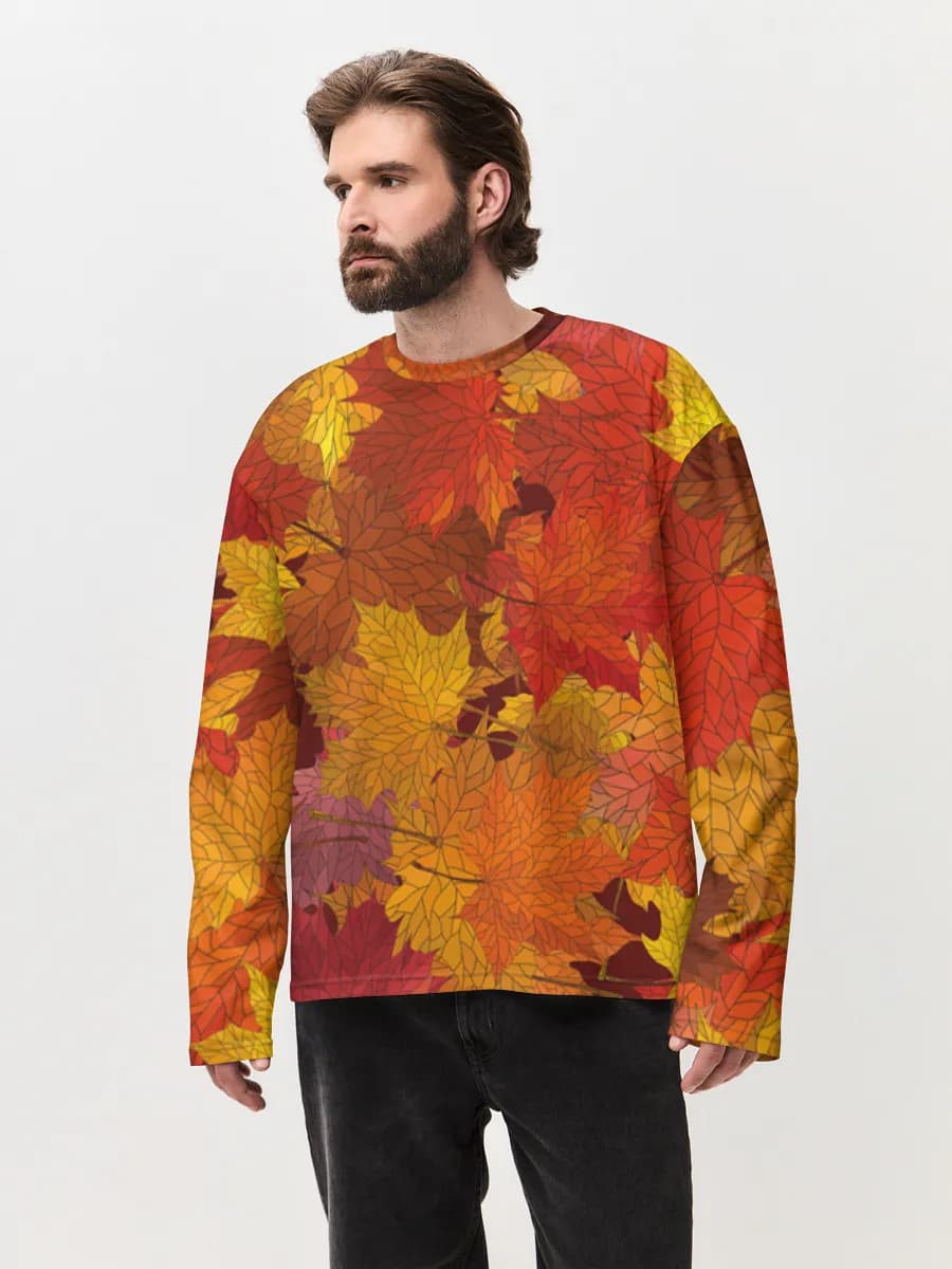 Men's oversized cotton long sleeve