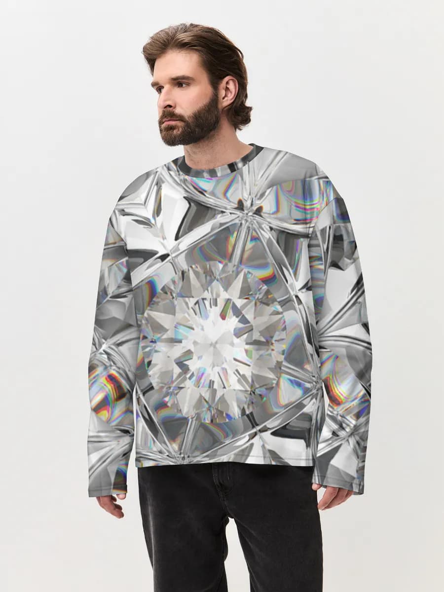 Men's oversized cotton long sleeve