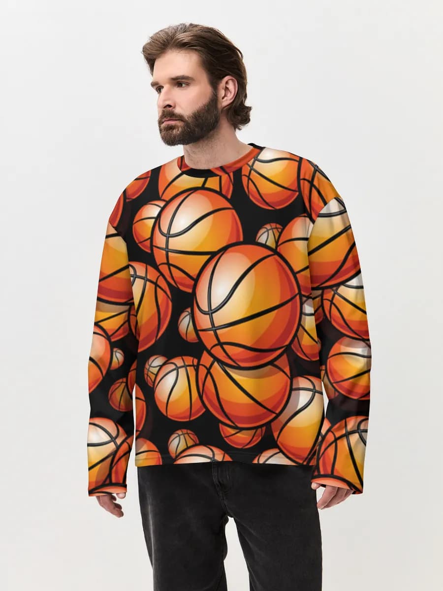Men's oversized cotton long sleeve