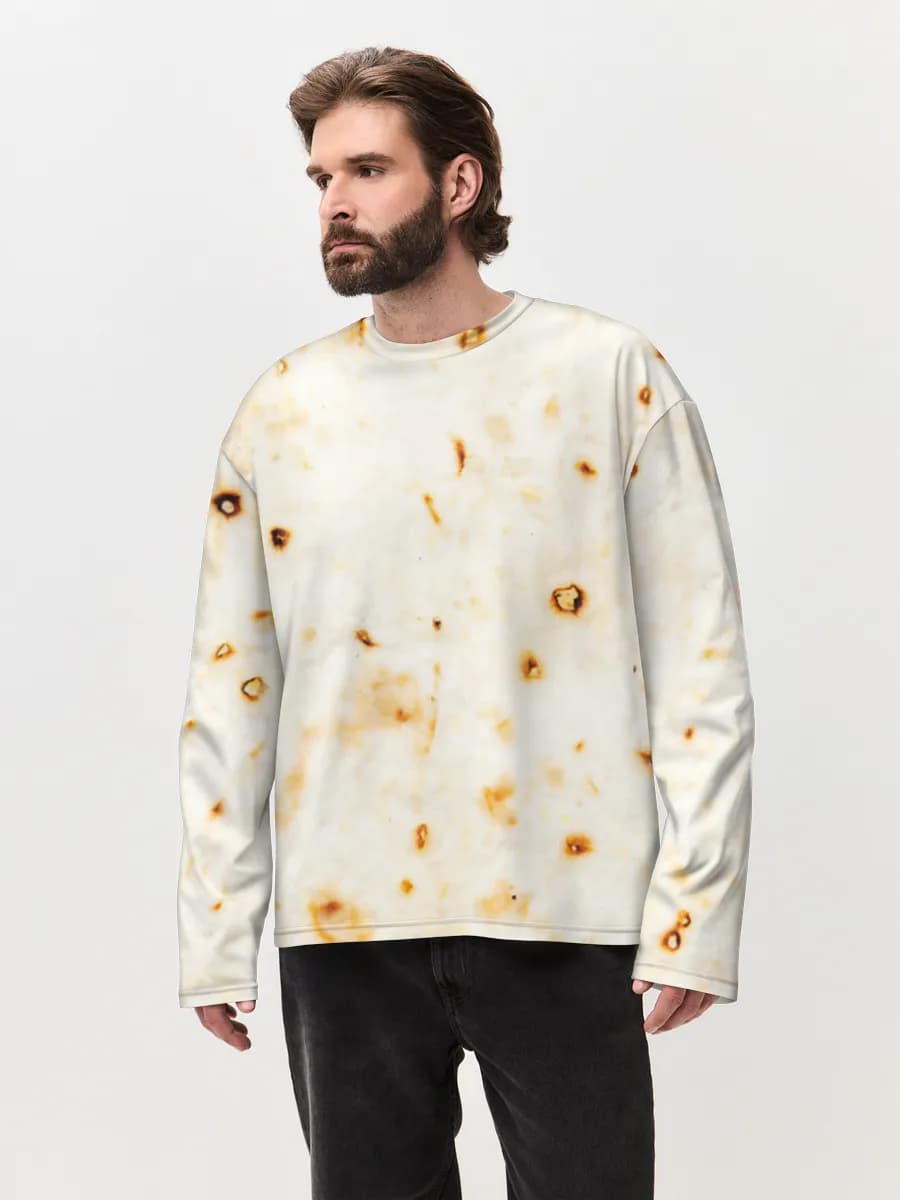 Men's oversized cotton long sleeve