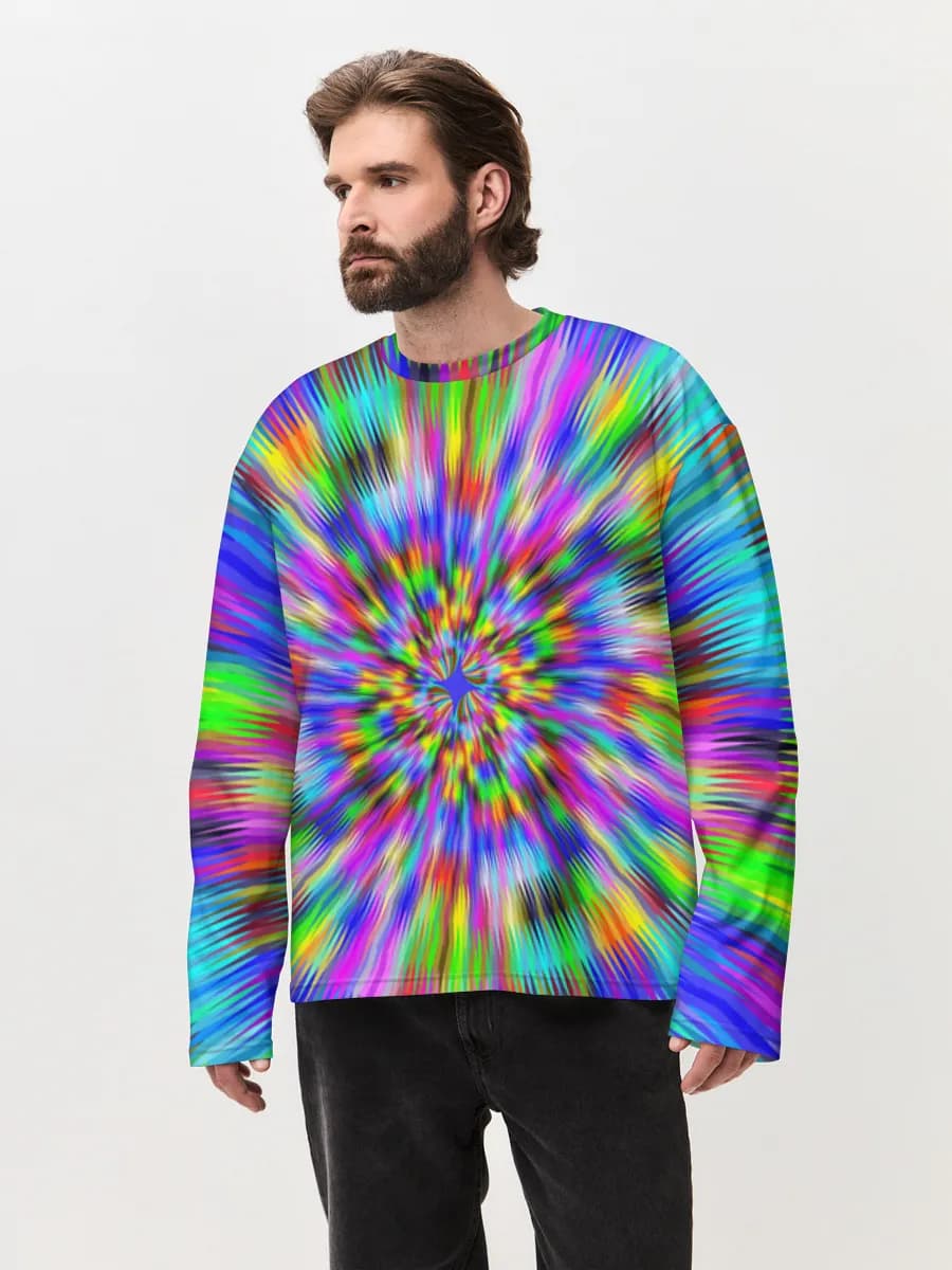 Men's oversized cotton long sleeve