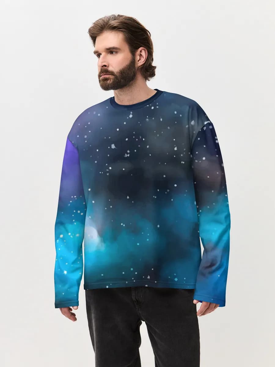 Men's oversized cotton long sleeve