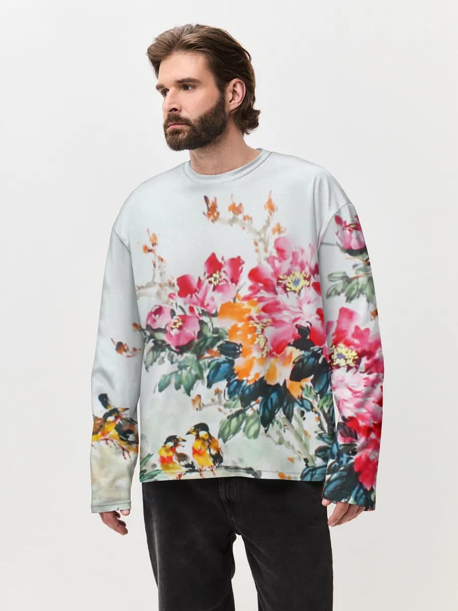Peonies And Songbirds