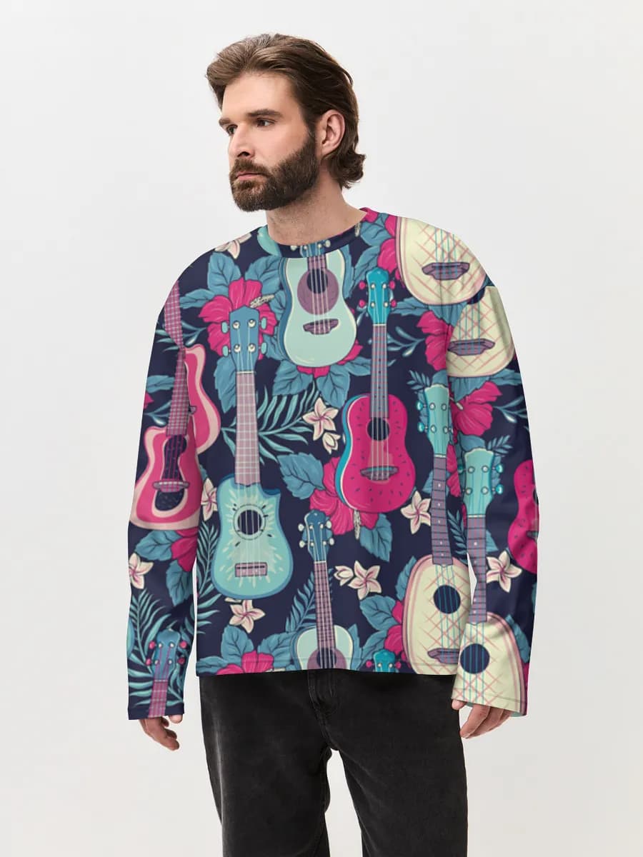 Men's oversized cotton long sleeve