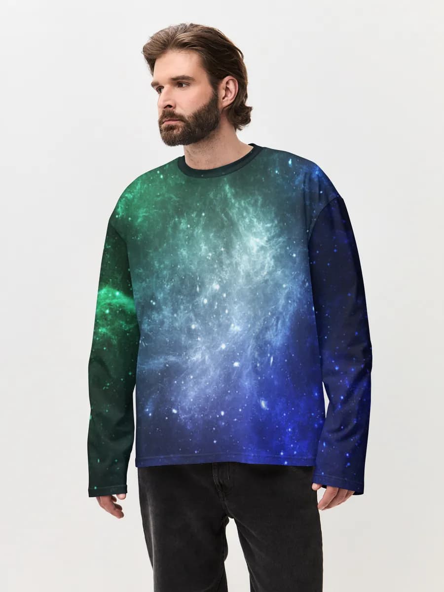 Men's oversized cotton long sleeve