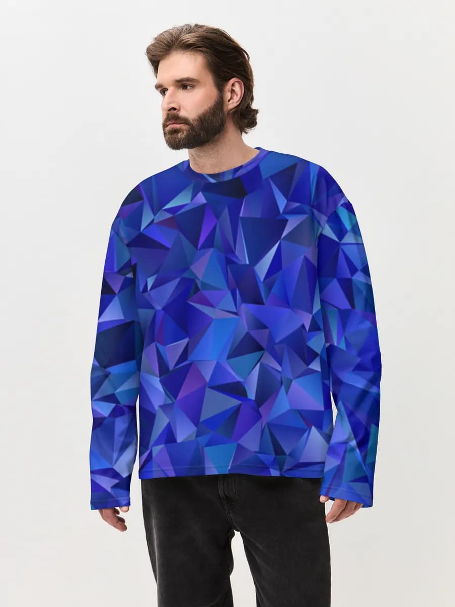 Men's oversized cotton long sleeve
