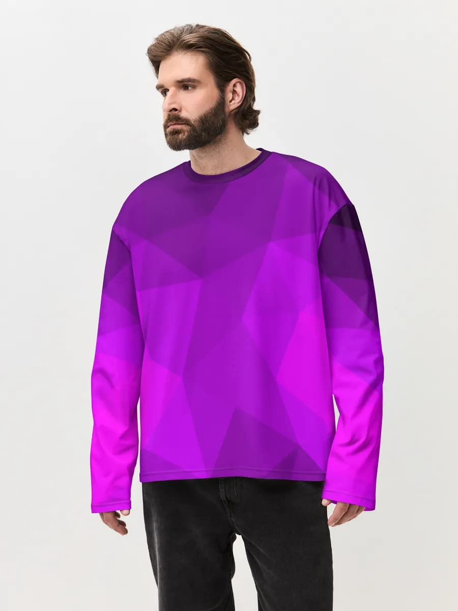 Purple Low Poly Glow
