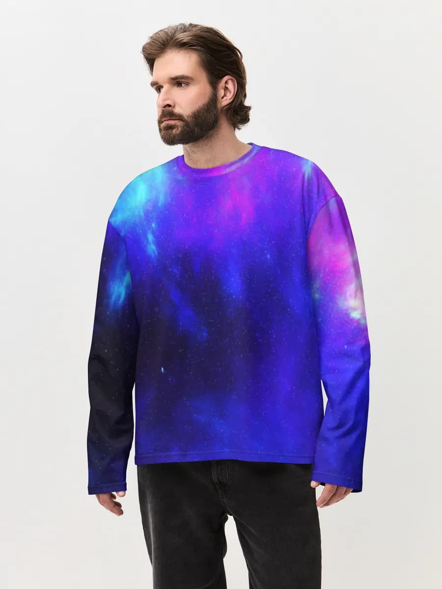 Men's oversized cotton long sleeve