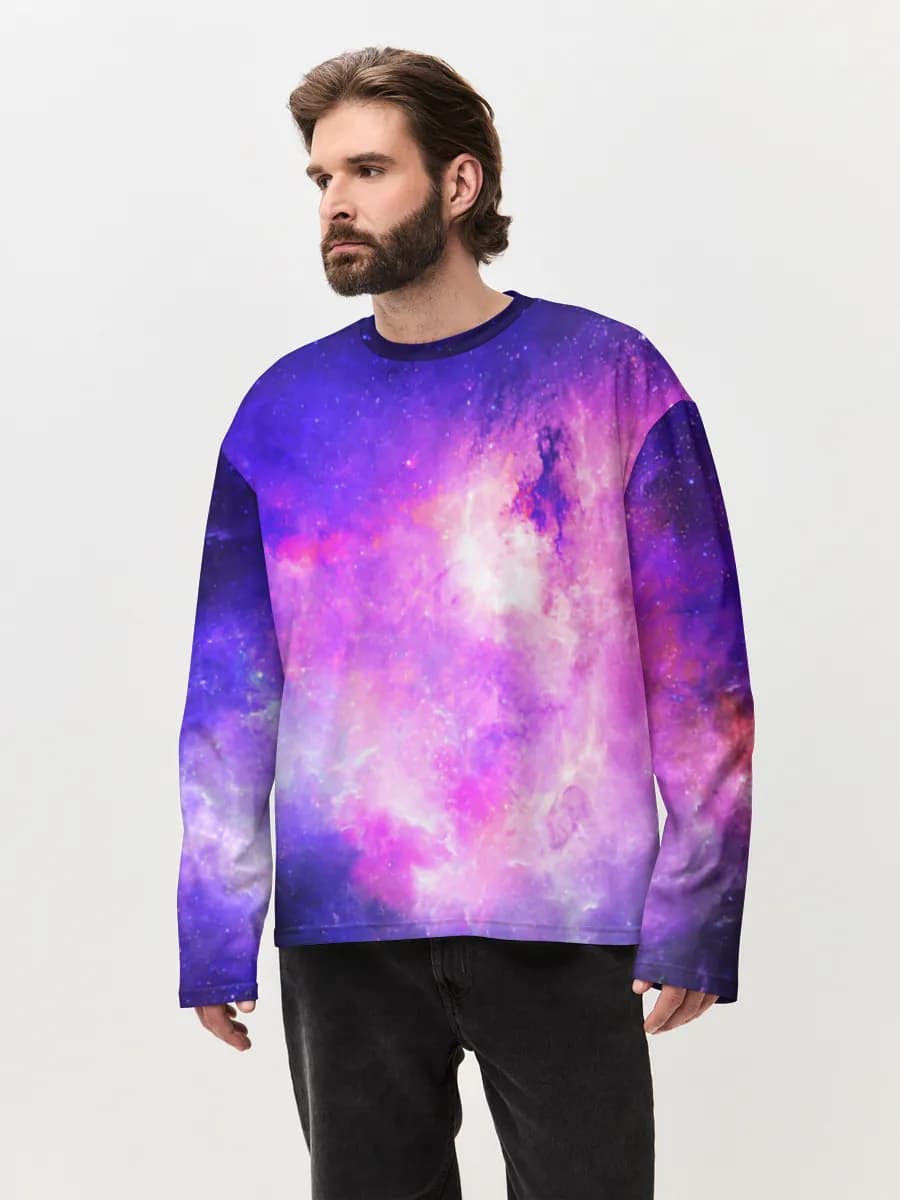 Men's oversized cotton long sleeve