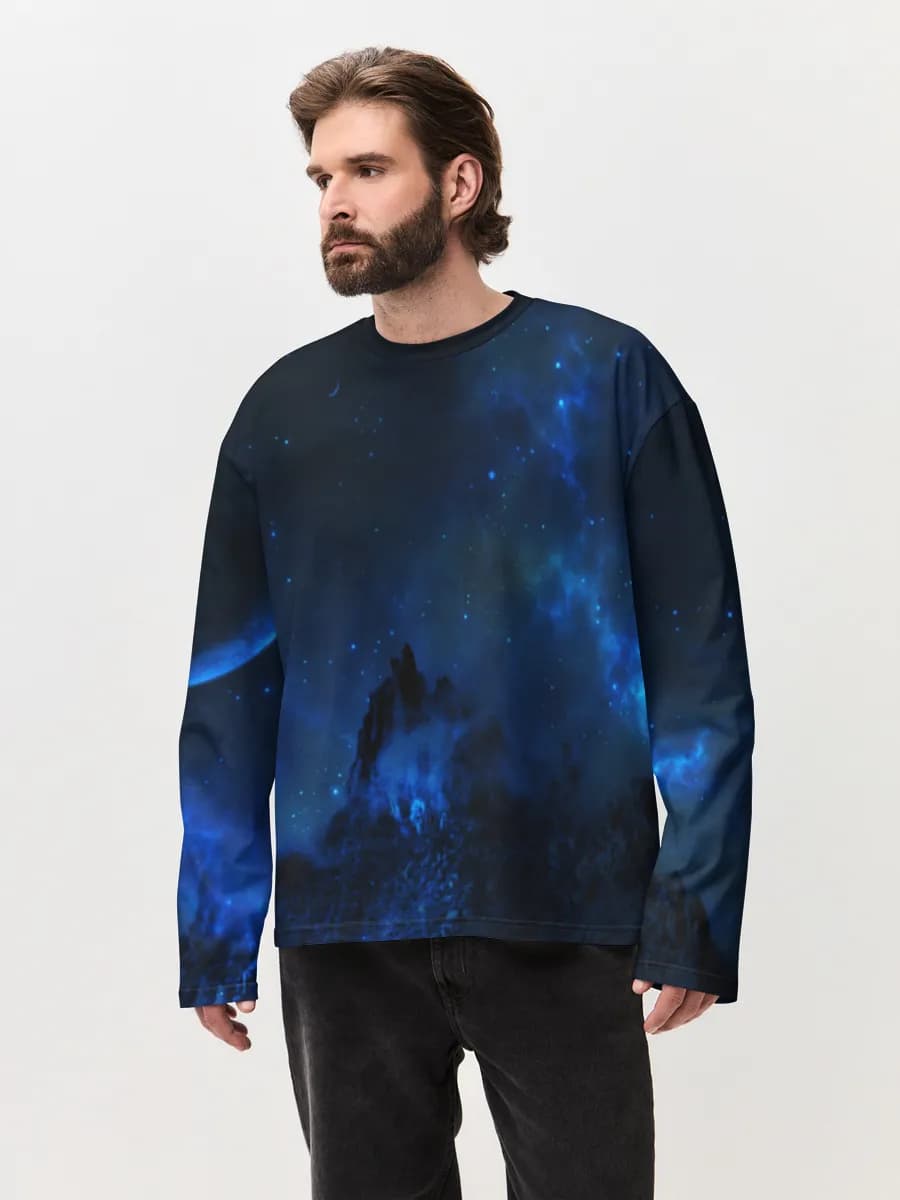 Cosmic Blue Mountain Sky