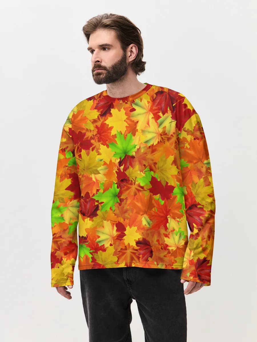 Men's oversized cotton long sleeve