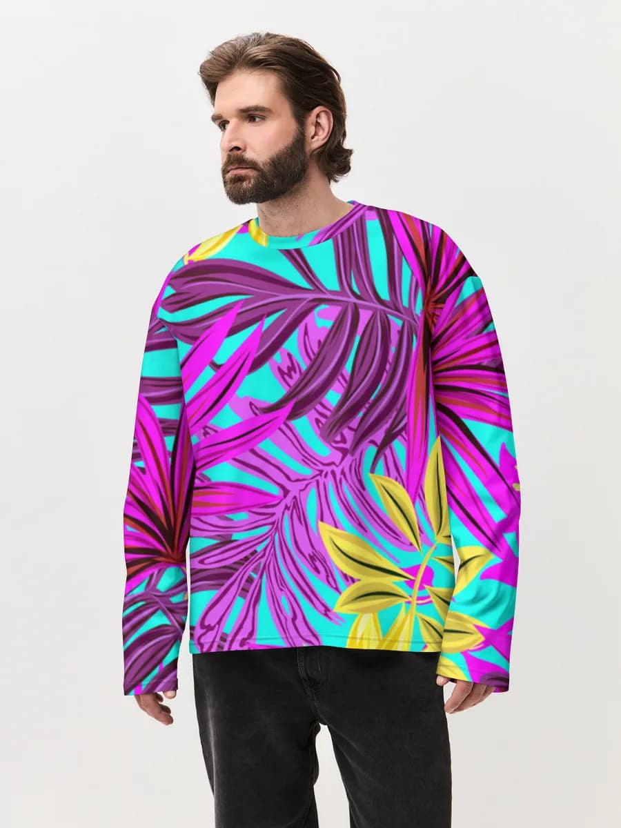 Men's oversized cotton long sleeve