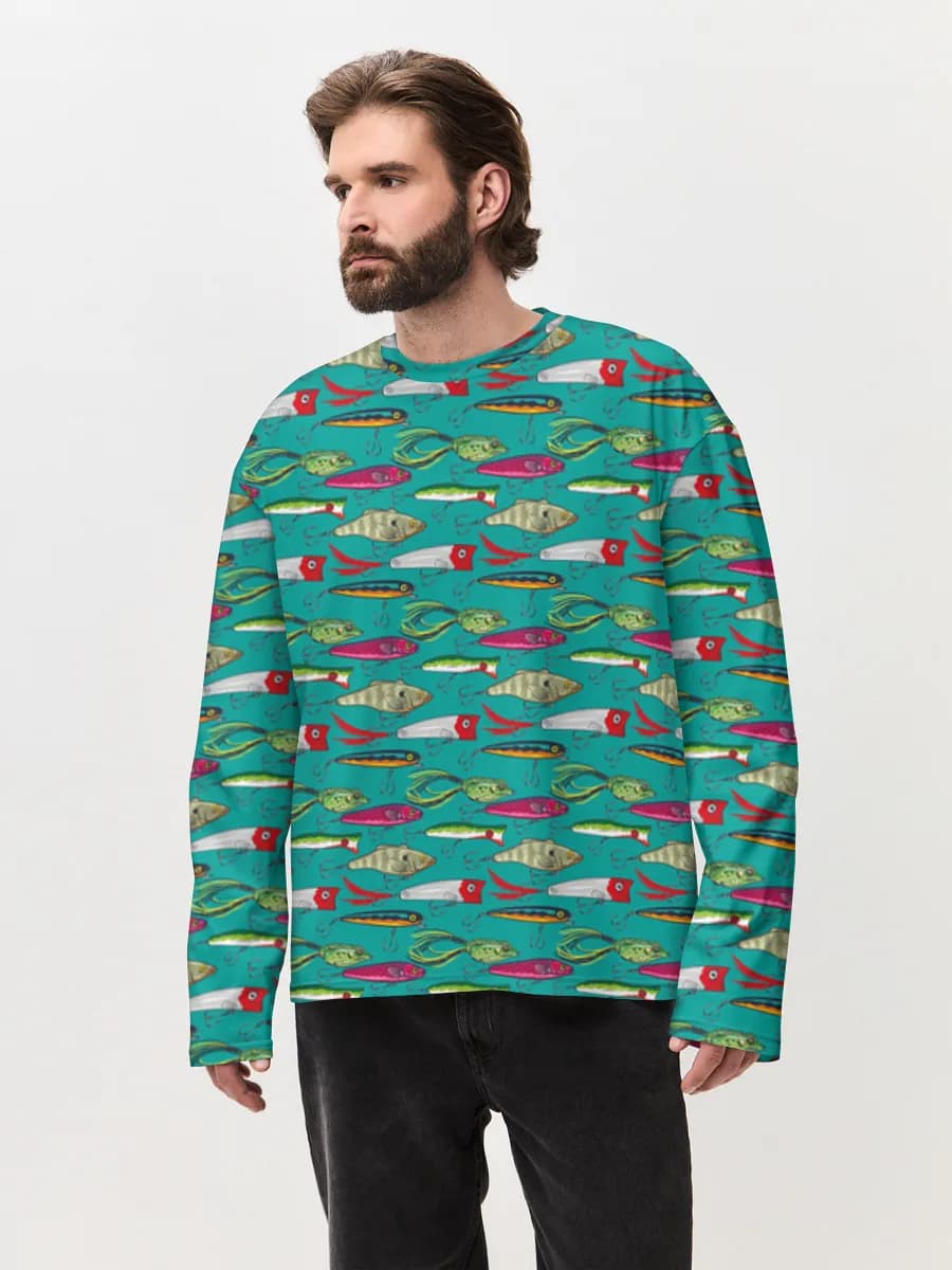 Men's oversized cotton long sleeve