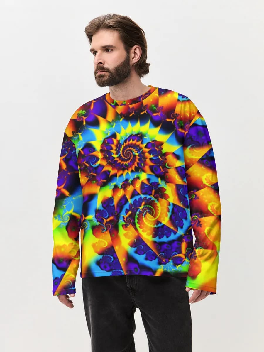 Men's oversized cotton long sleeve