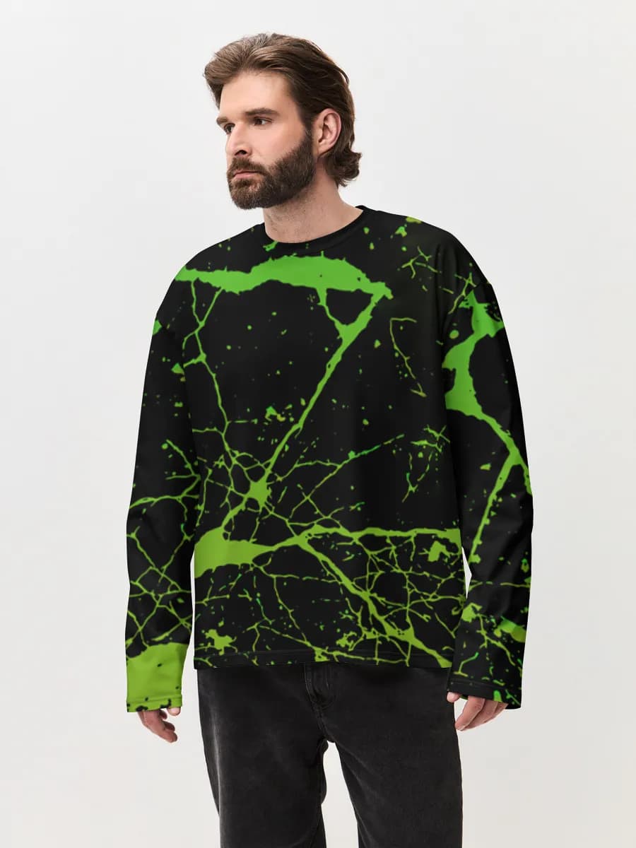 Men's oversized cotton long sleeve