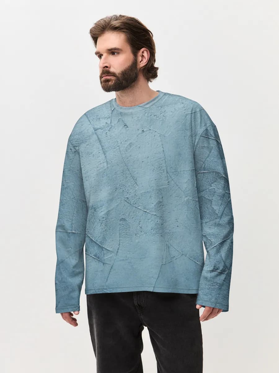 Men's oversized cotton long sleeve