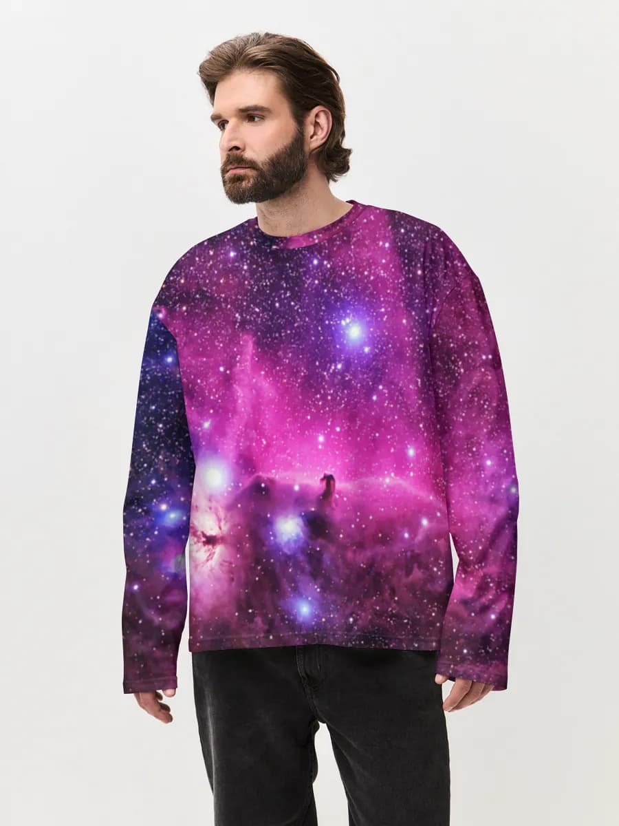 Purple Nebula Starfield