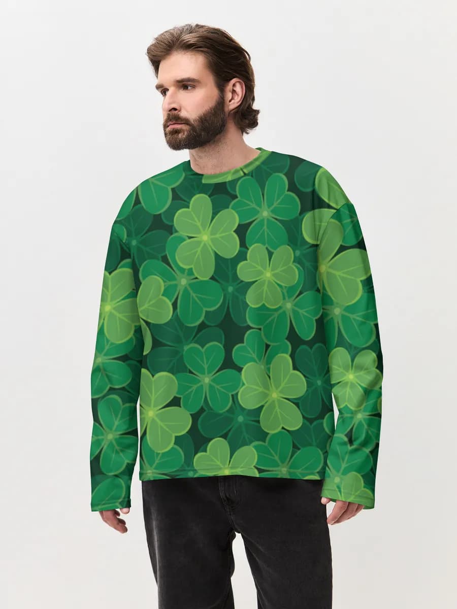 Men's oversized cotton long sleeve
