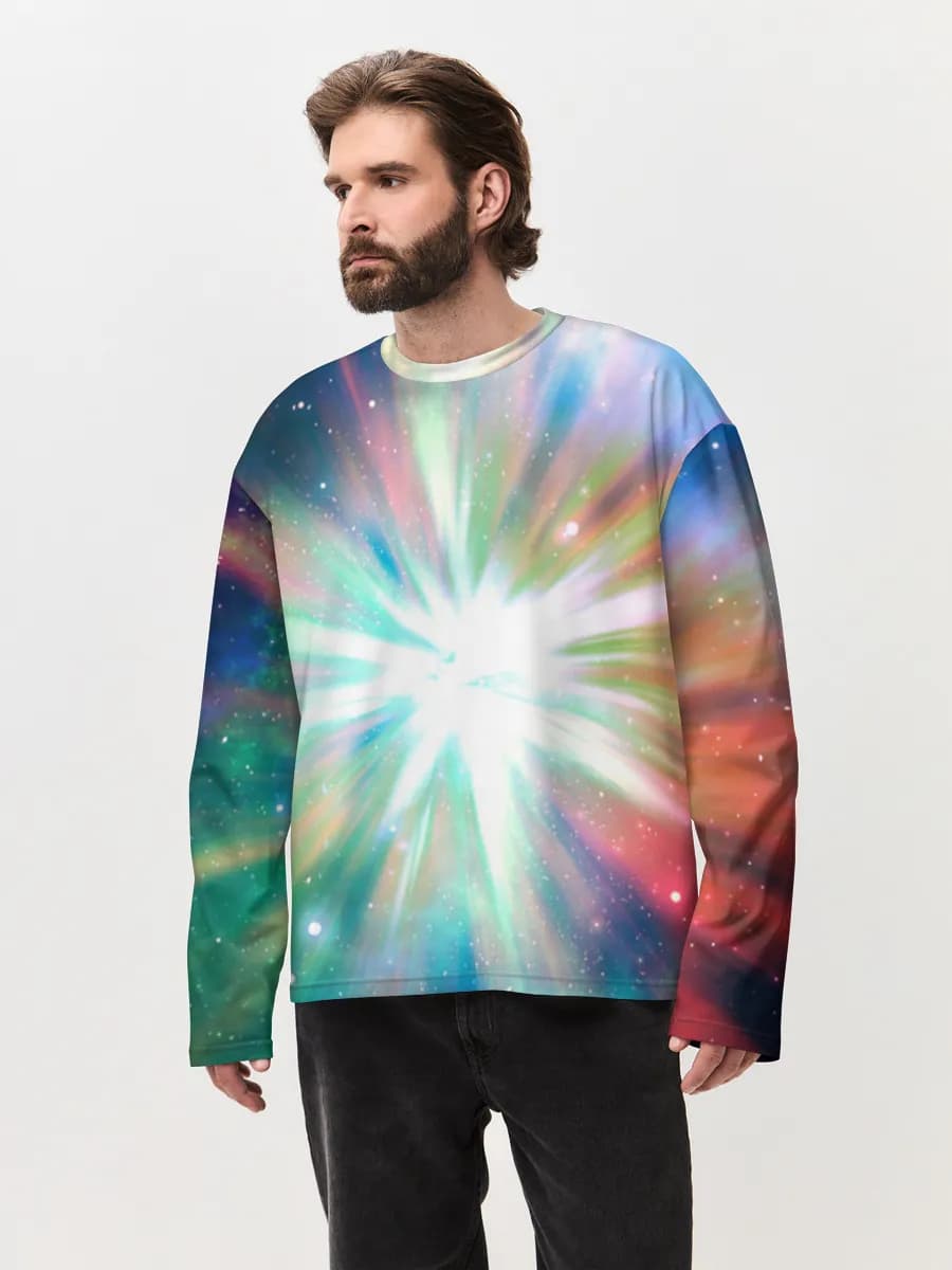 Men's oversized cotton long sleeve