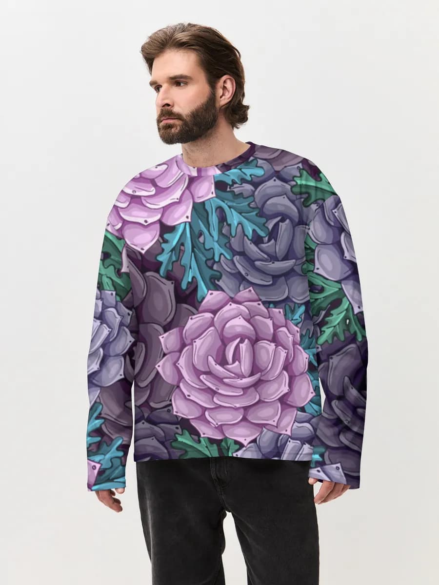 Men's oversized cotton long sleeve