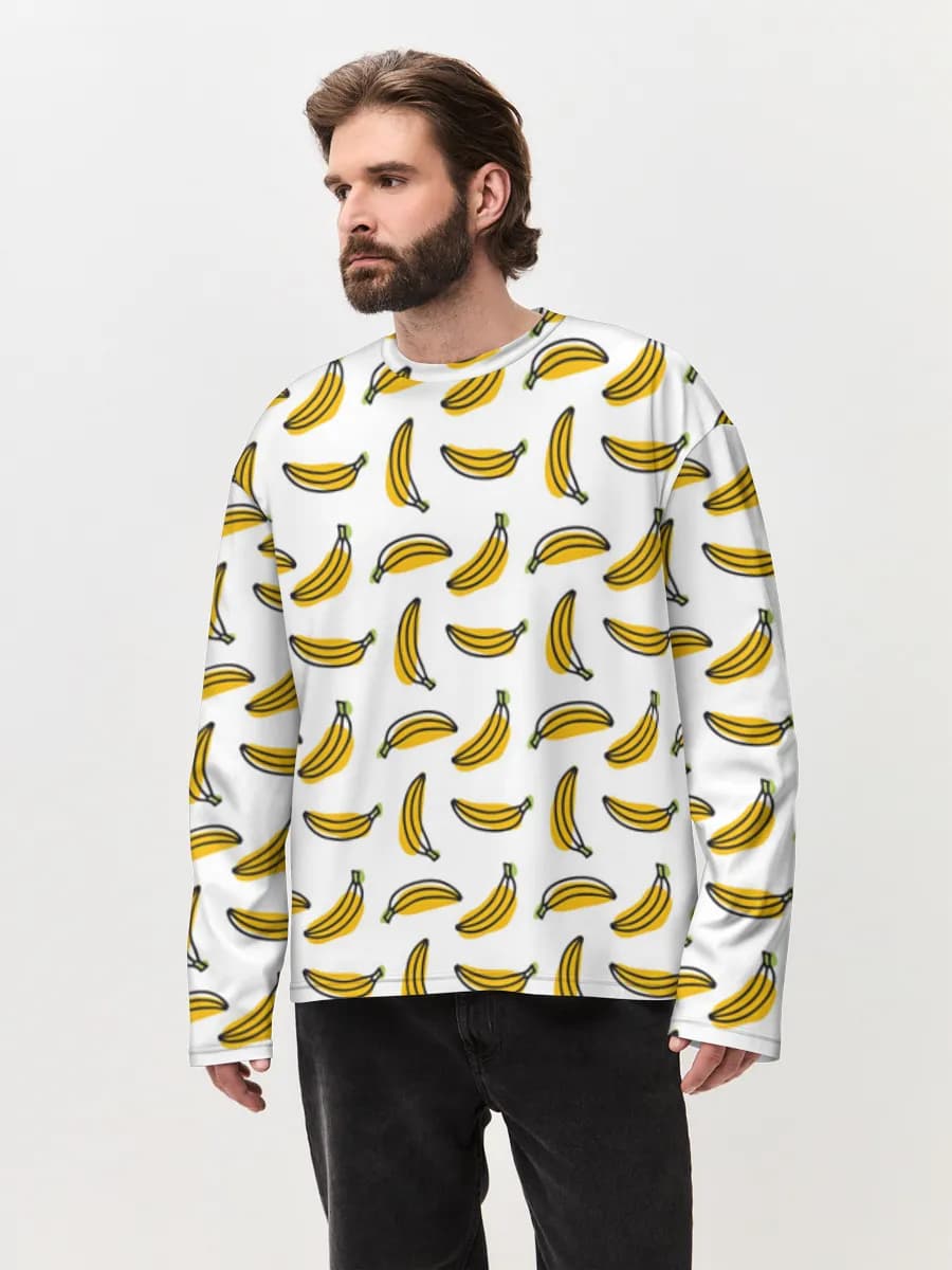 Men's oversized cotton long sleeve