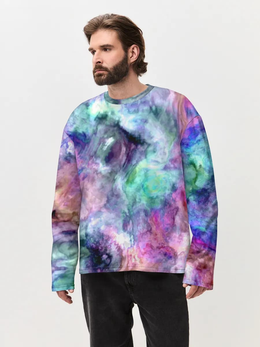 Men's oversized cotton long sleeve