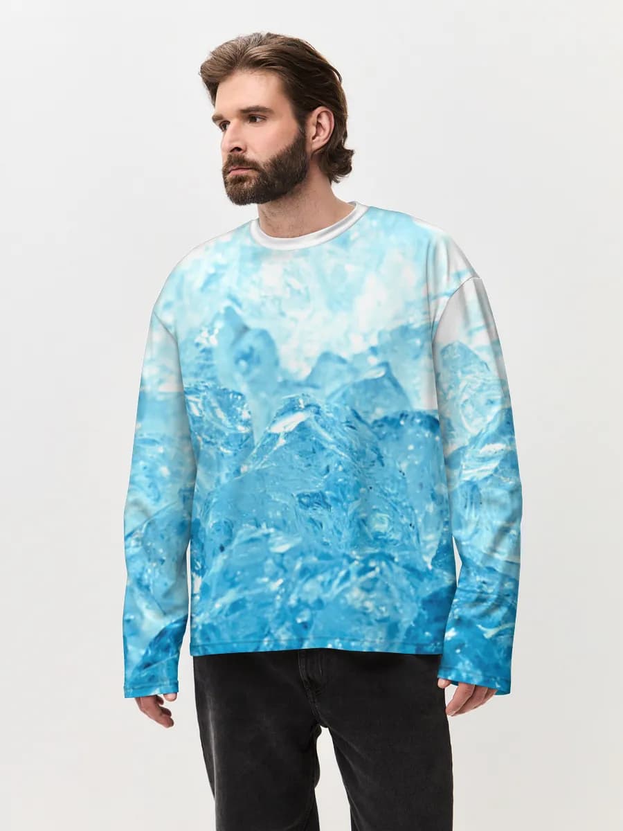 Men's oversized cotton long sleeve