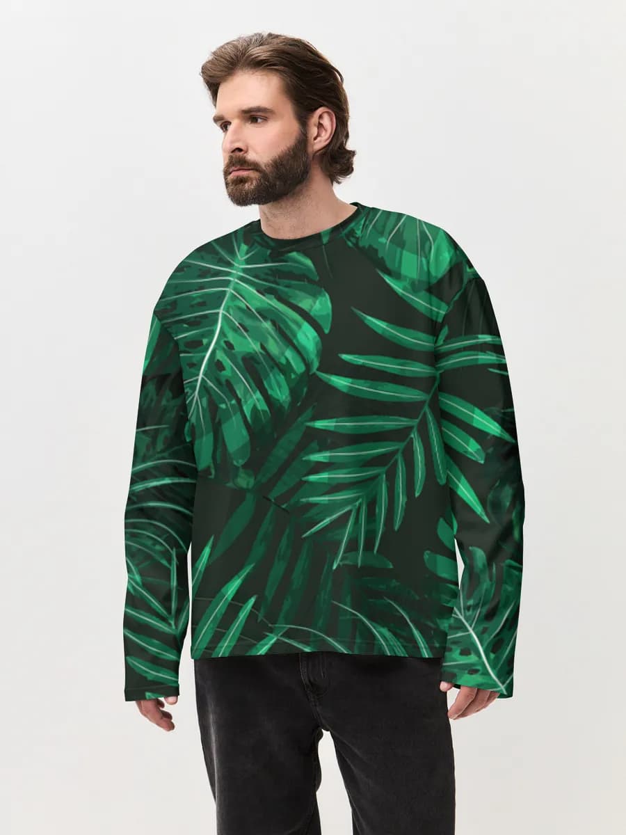 Men's oversized cotton long sleeve