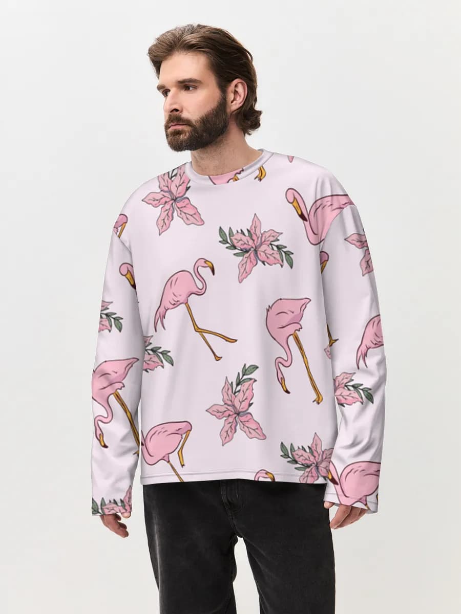 Pastel Flamingos And Florals