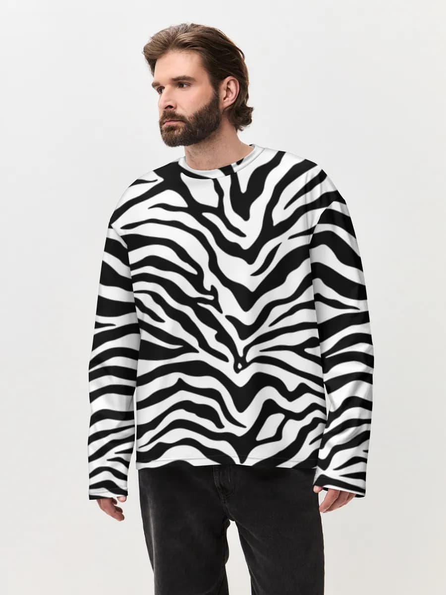 Men's oversized cotton long sleeve
