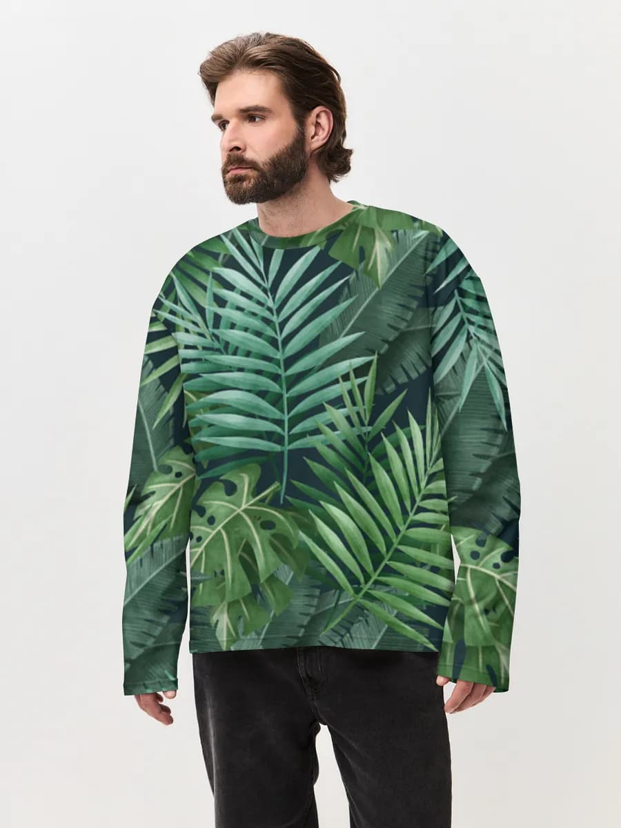 Men's oversized cotton long sleeve