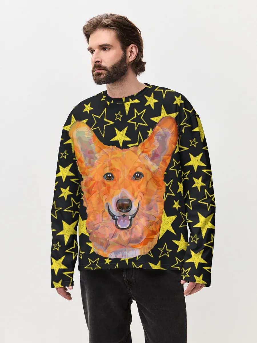 Corgi In Starry Night