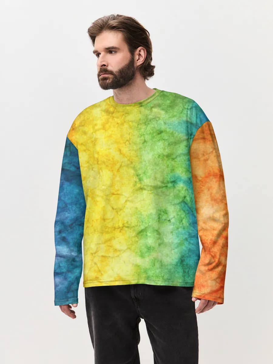 Men's oversized cotton long sleeve