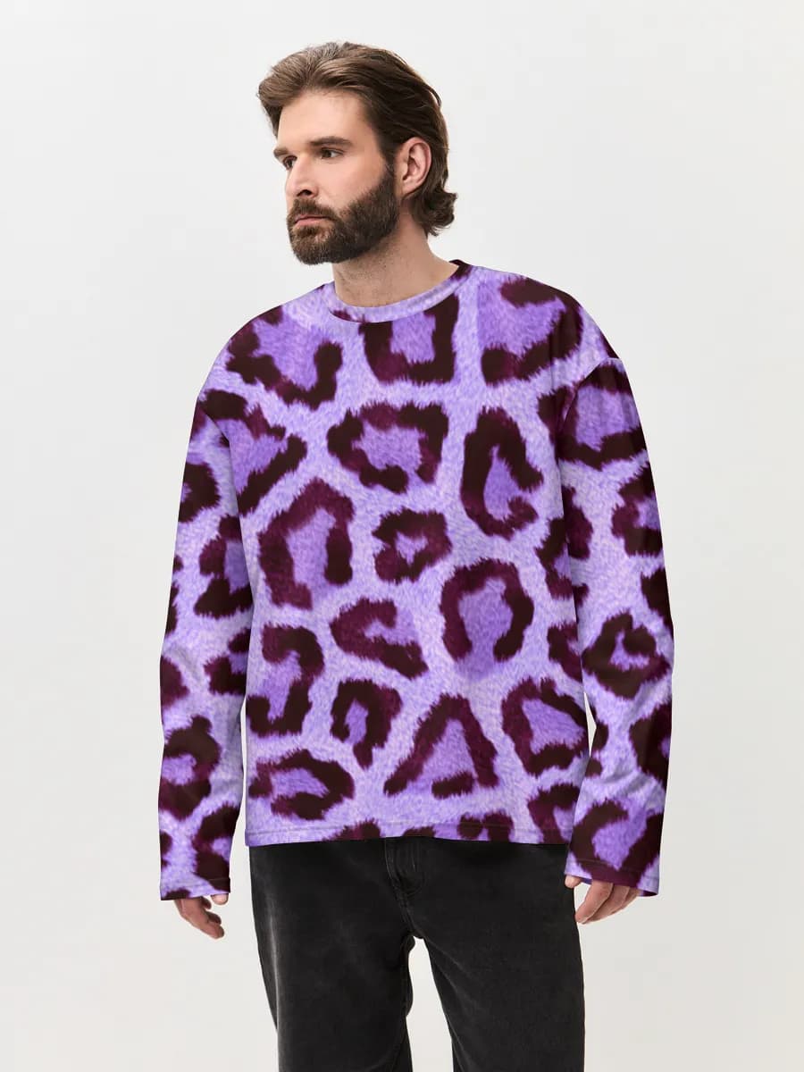 Men's oversized cotton long sleeve