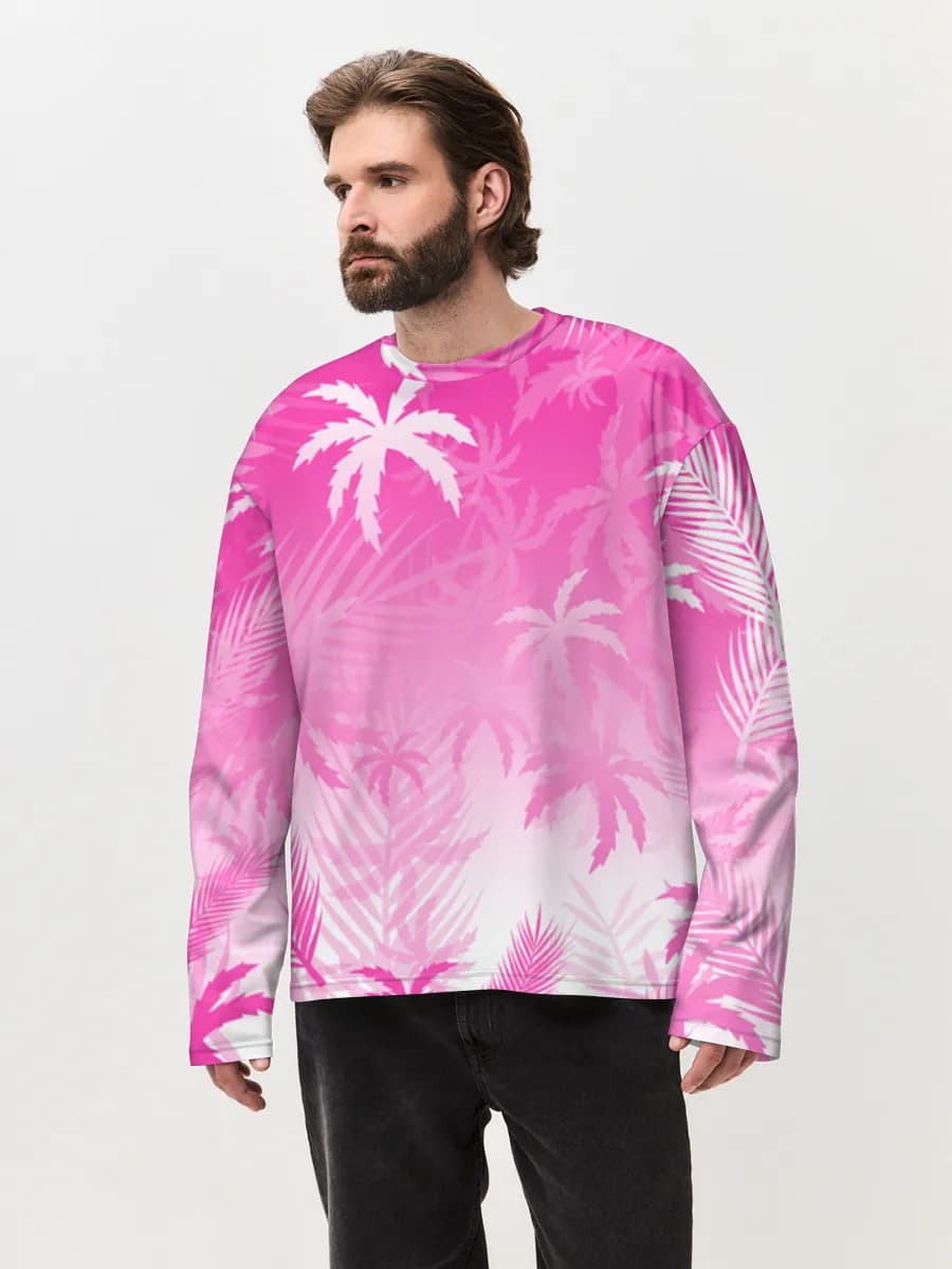 Men's oversized cotton long sleeve