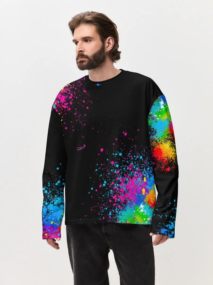 Neon Paint Splatter
