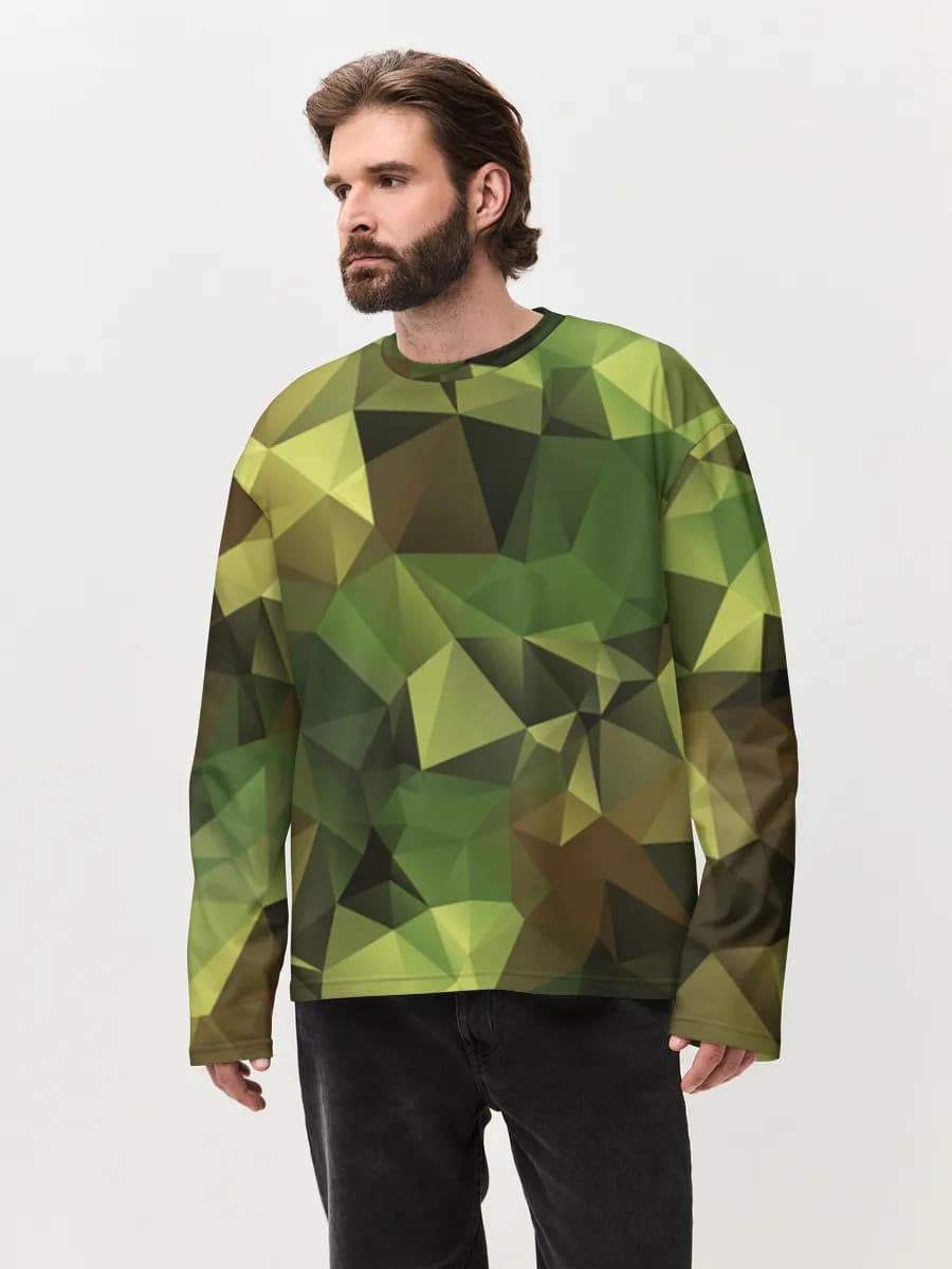 Men's oversized cotton long sleeve