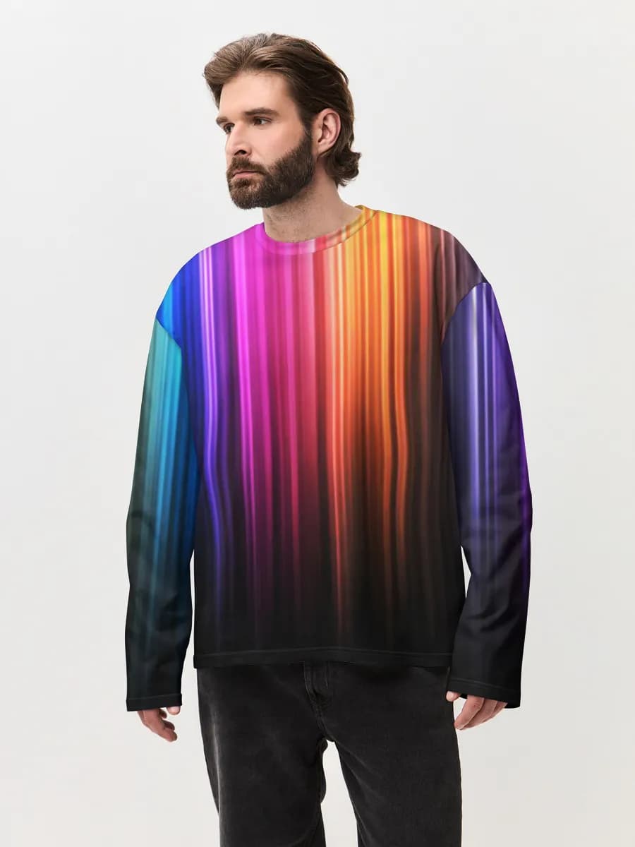 Men's oversized cotton long sleeve