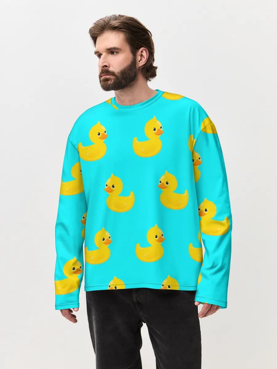 Men's oversized cotton long sleeve